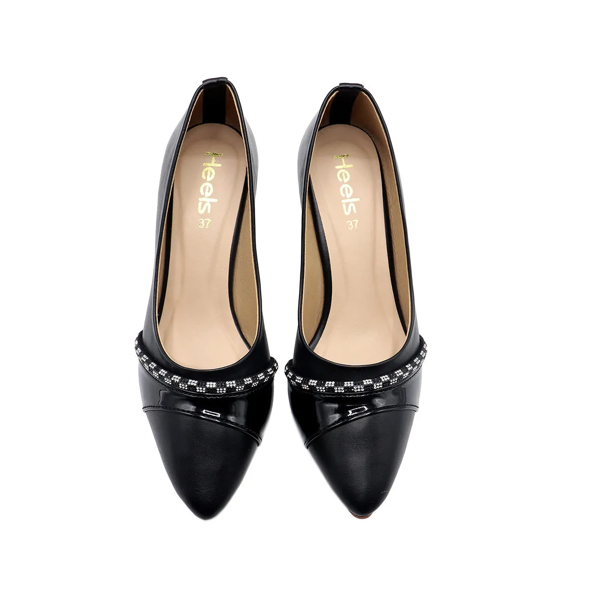 Black Formal Court Shoes 085508