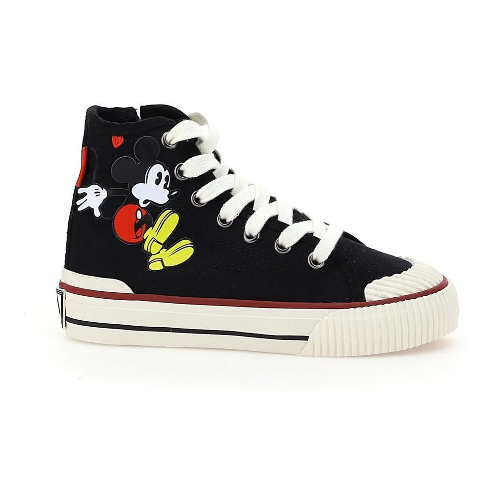 Black Mickey High Top Sneakers