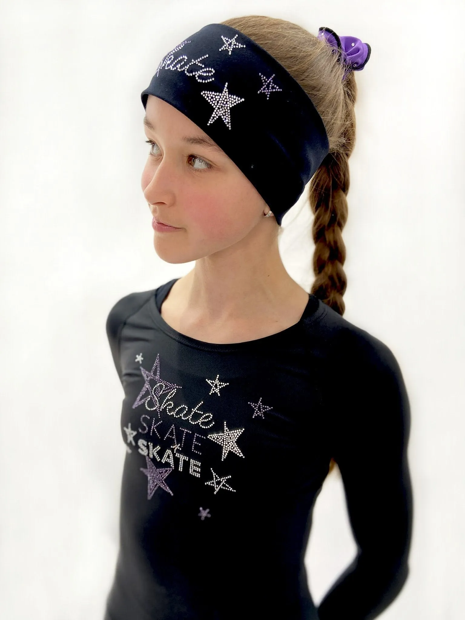 Black Skate Like A Star Top - Purple