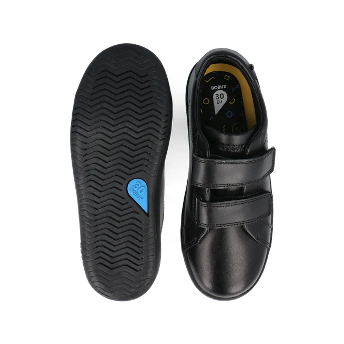 Bobux Kid  Bound Black Leather School Shoe