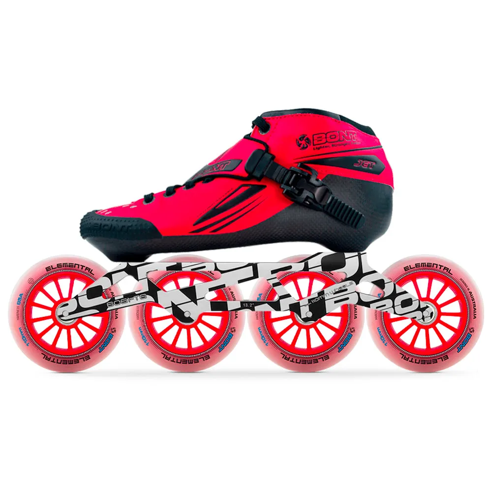 Bont Jet Unity Elemental Inline Speed Skate Package Matte Red