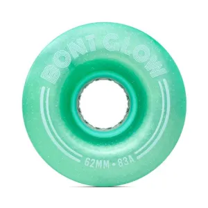 Bont Light Up Glow Misty Teal Wheels 83A - 4 pack