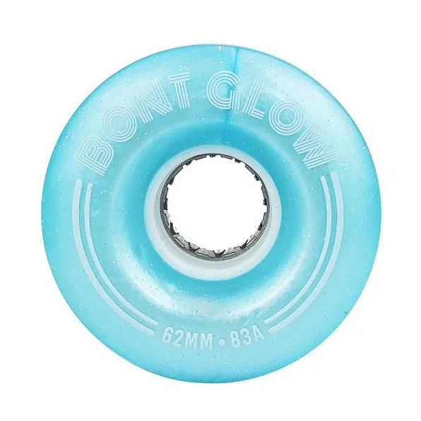 Bont Light Up Glow Tickle Blue Wheels 83A - 4 pack