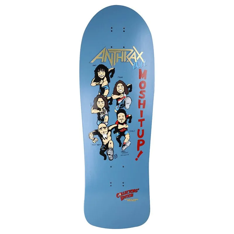 Brand-X Anthrax 2022 Collectors Edition 10" x 30" Shaped (Hand Screened) Skateboard Deck