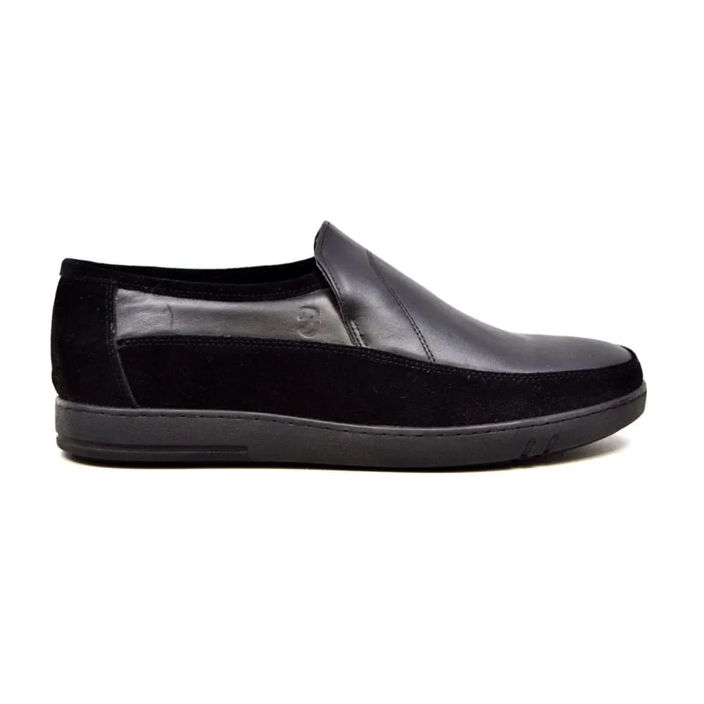 British Walkers Norwich Bally Style Men's Slip On Leather Shoes