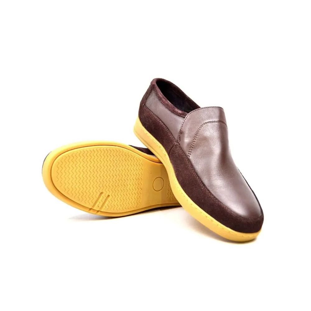 British Walkers Norwich Bally Style Men's Slip On Leather Shoes