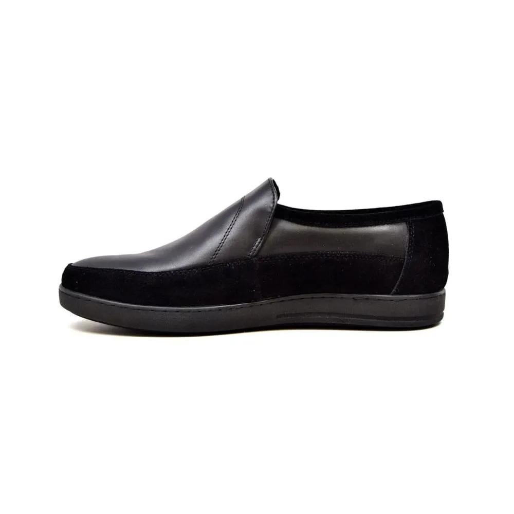 British Walkers Norwich Bally Style Men's Slip On Leather Shoes