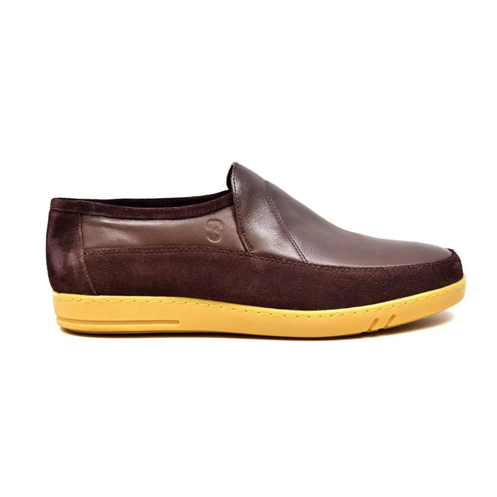 British Walkers Norwich Bally Style Men's Slip On Leather Shoes