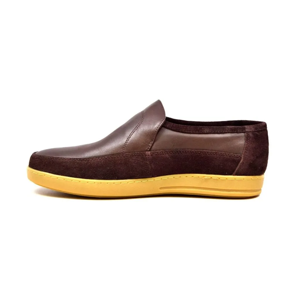 British Walkers Norwich Bally Style Men's Slip On Leather Shoes