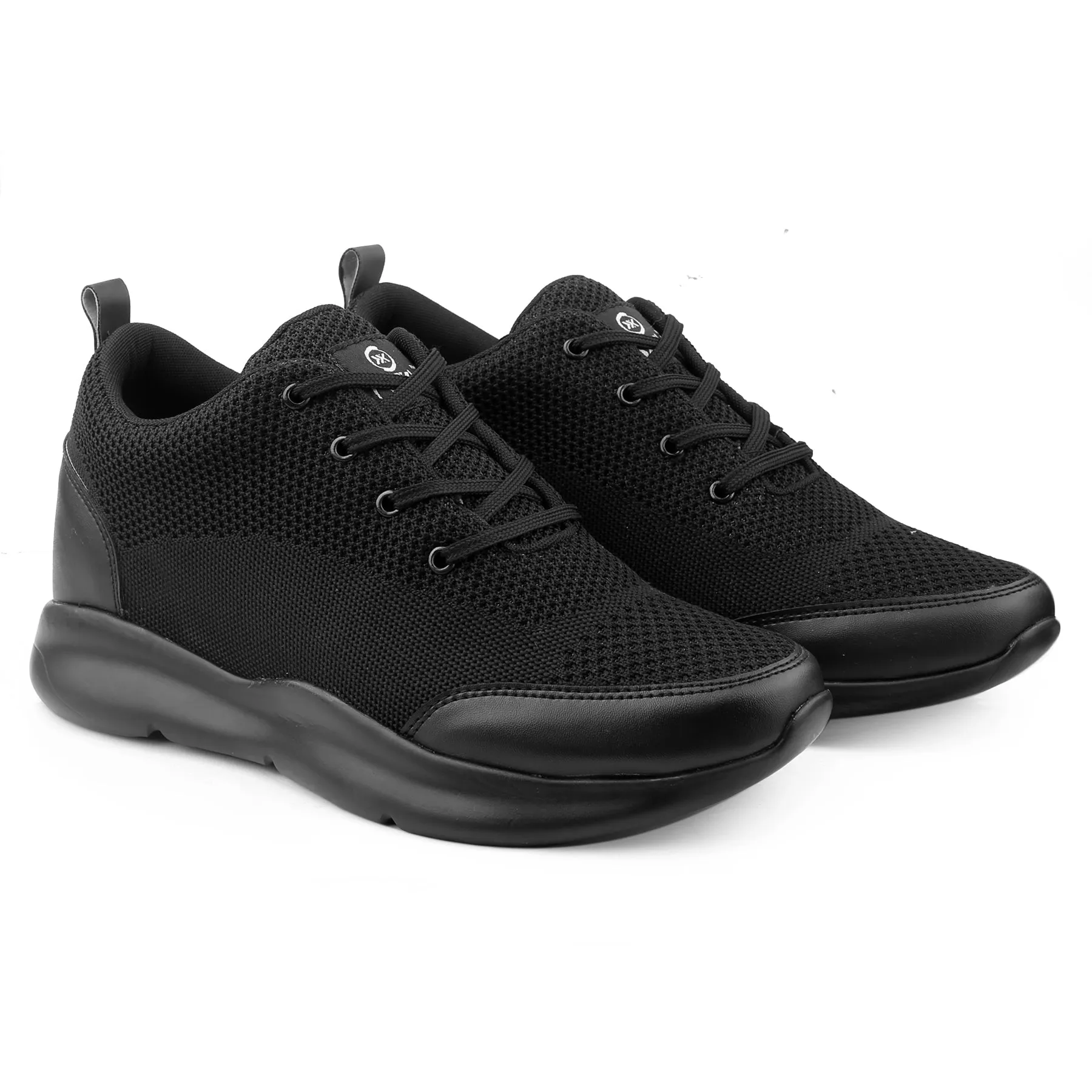 Bxxy Men's 3 Inch Hidden Height Increasing Stylish Casual Sports Lace-Up Shoes