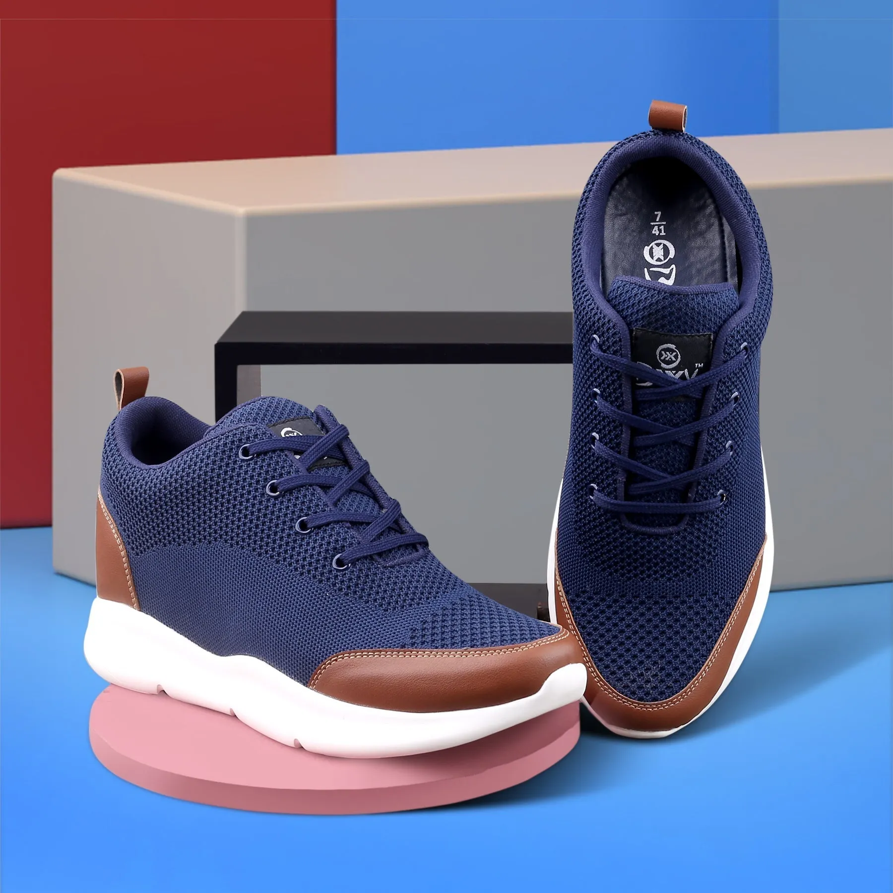 Bxxy Men's New Stylish Casual Sports Lace-Up Shoes