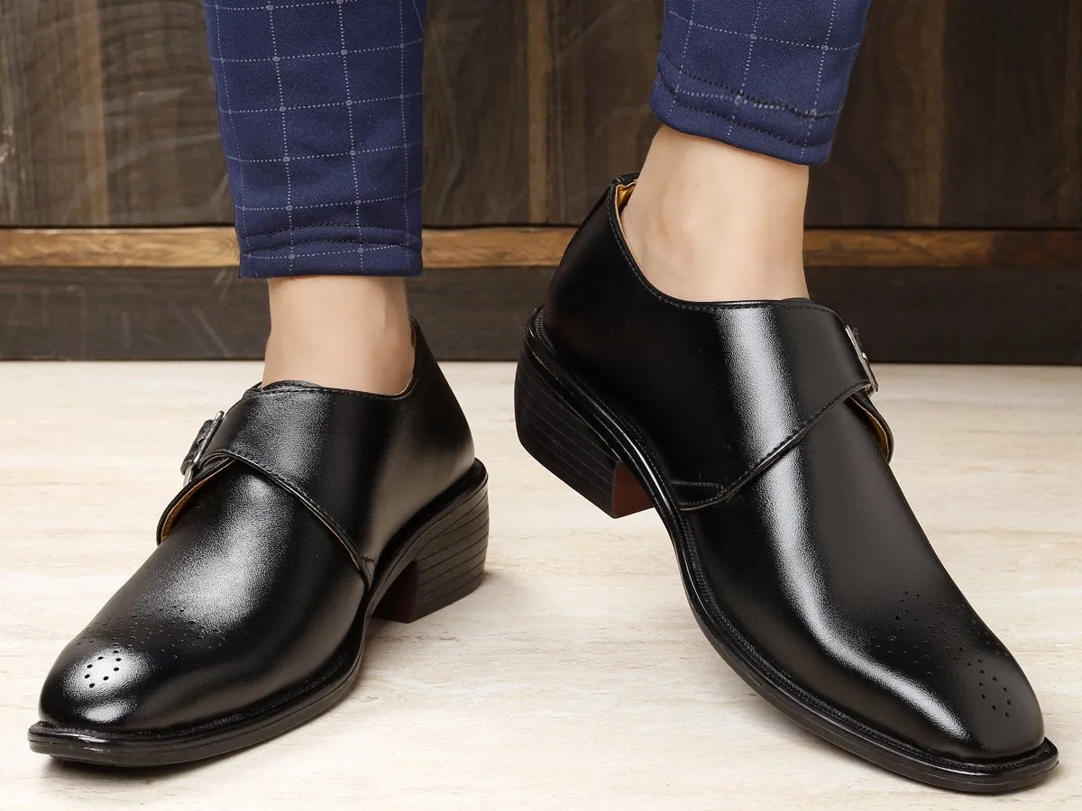 Bxxy's Trendy Single Monk Strap Slip-ons For Men