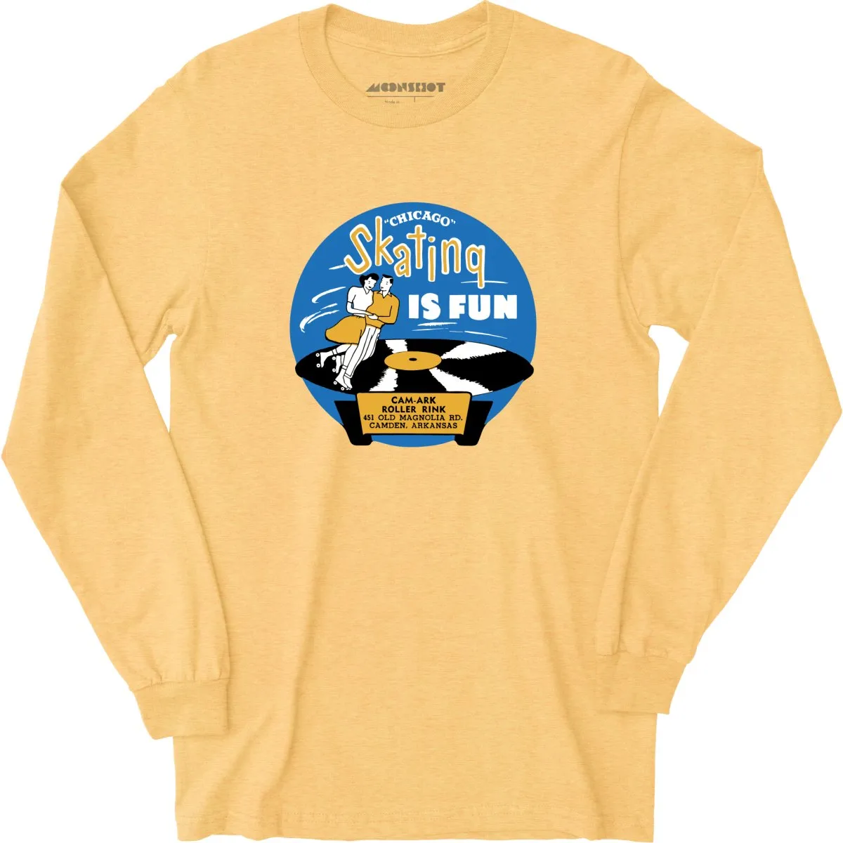 Cam-Ark Roller Rink - Camden, AR - Vintage Roller Rink - Long Sleeve T-Shirt