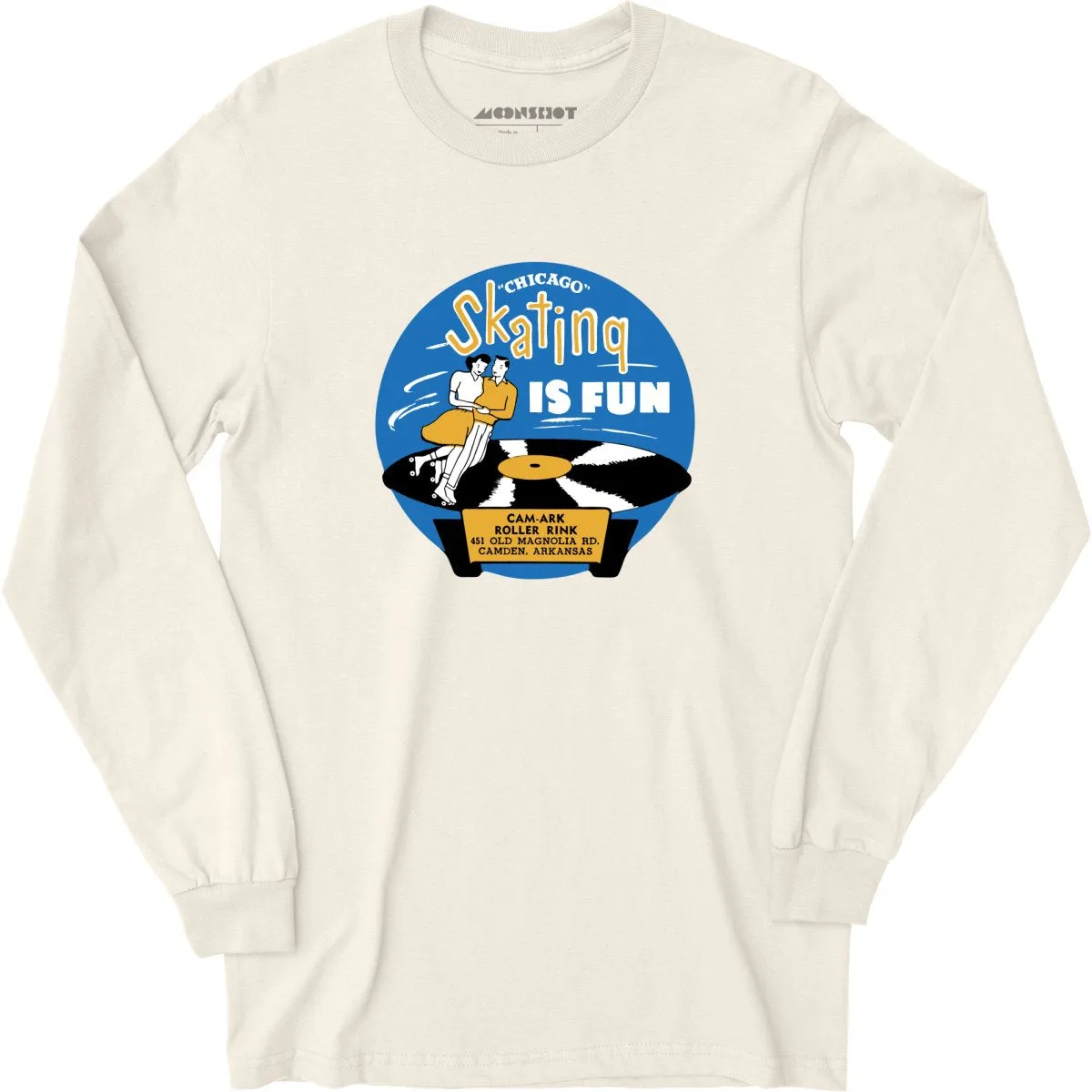 Cam-Ark Roller Rink - Camden, AR - Vintage Roller Rink - Long Sleeve T-Shirt