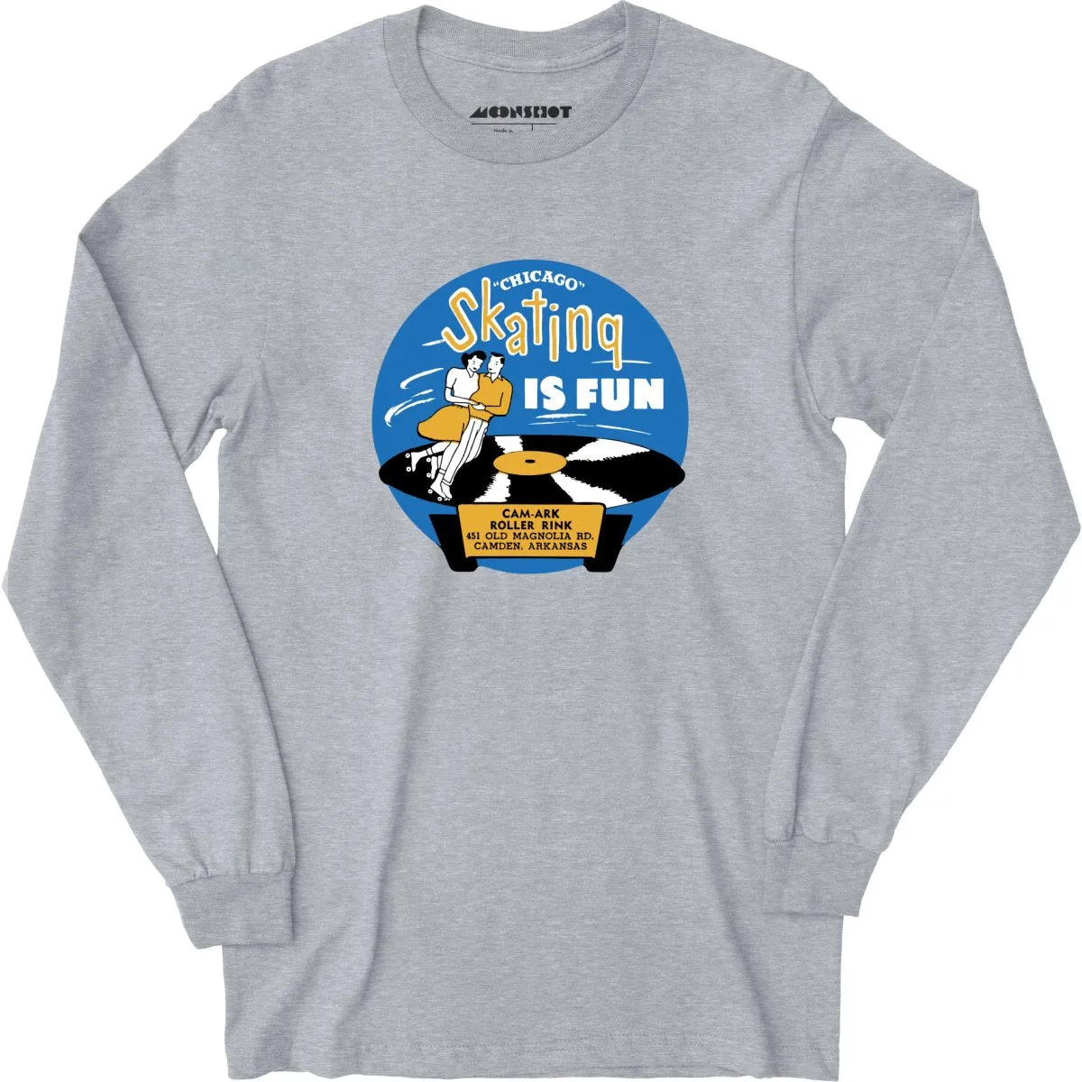 Cam-Ark Roller Rink - Camden, AR - Vintage Roller Rink - Long Sleeve T-Shirt