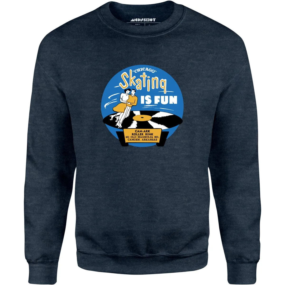 Cam-Ark Roller Rink - Camden, AR - Vintage Roller Rink - Unisex Sweatshirt