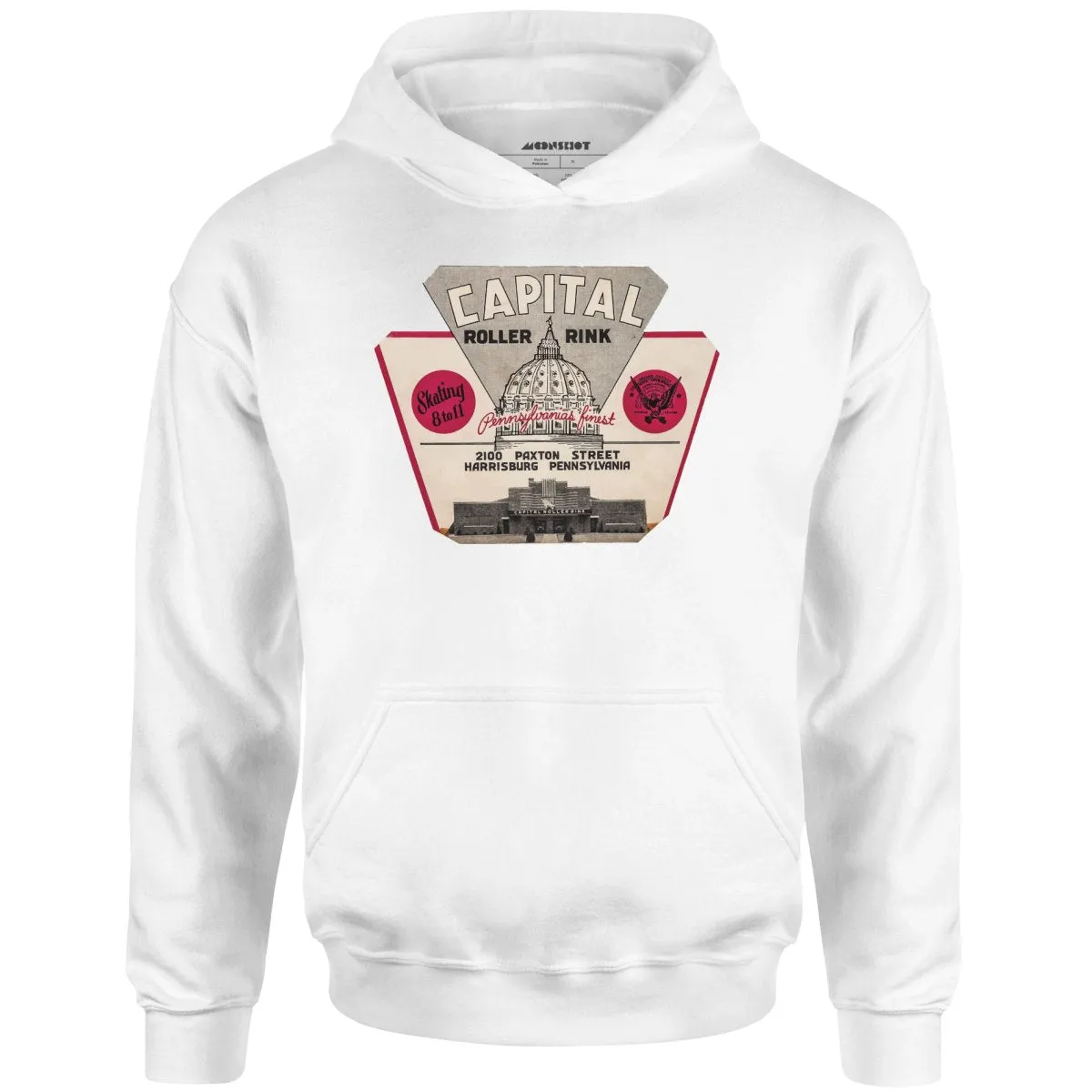 Capital Roller Rink - Harrisburg, PA - Vintage Roller Rink - Unisex Hoodie