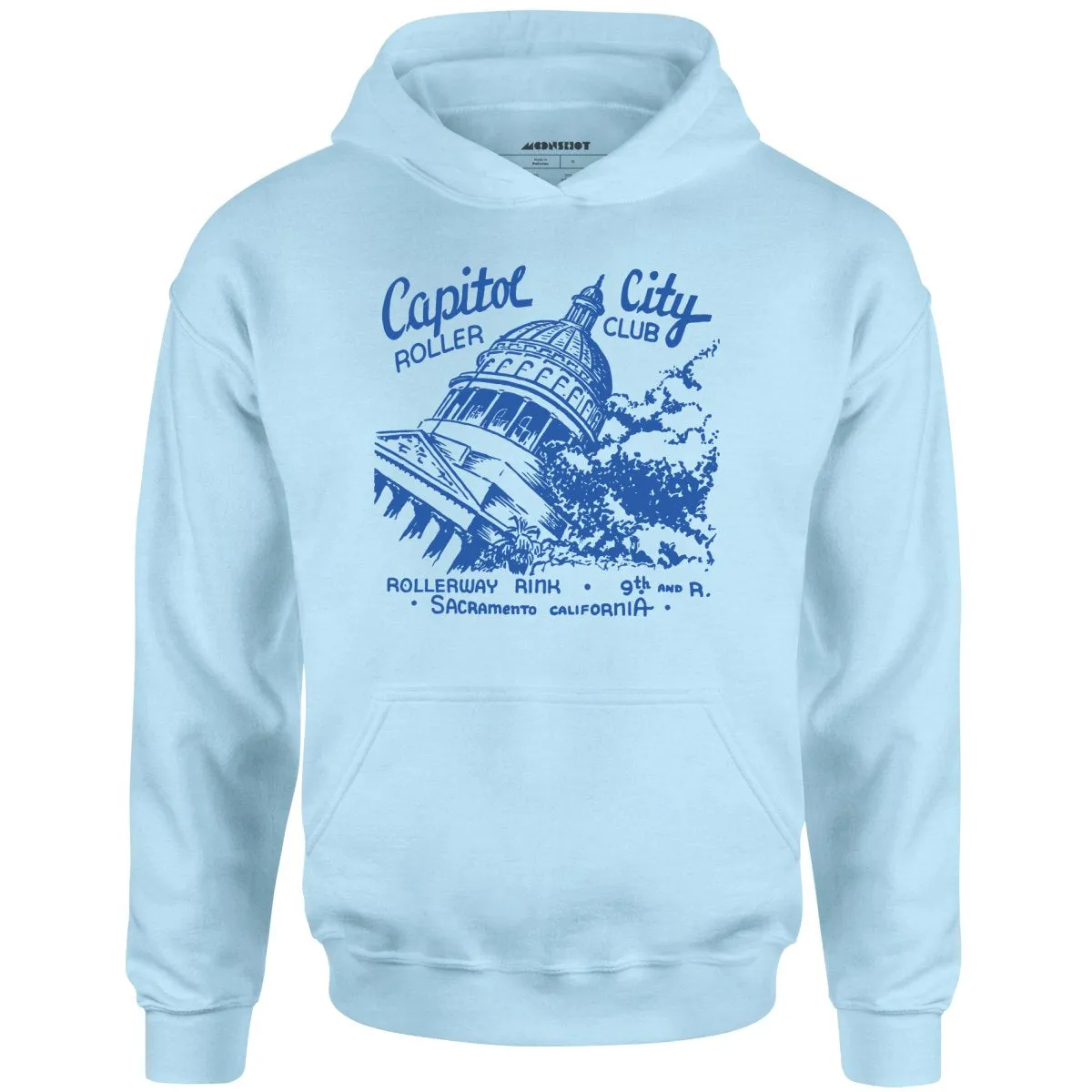 Capitol City Roller Club - Sacramento, CA - Vintage Roller Rink - Unisex Hoodie