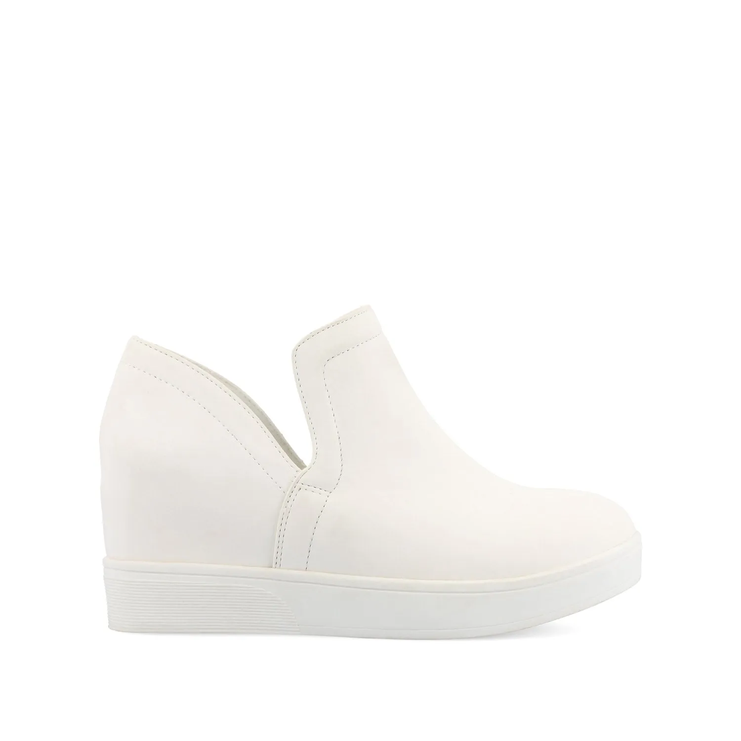 CARDI WEDGE SNEAKERS IN FAUX LEATHER