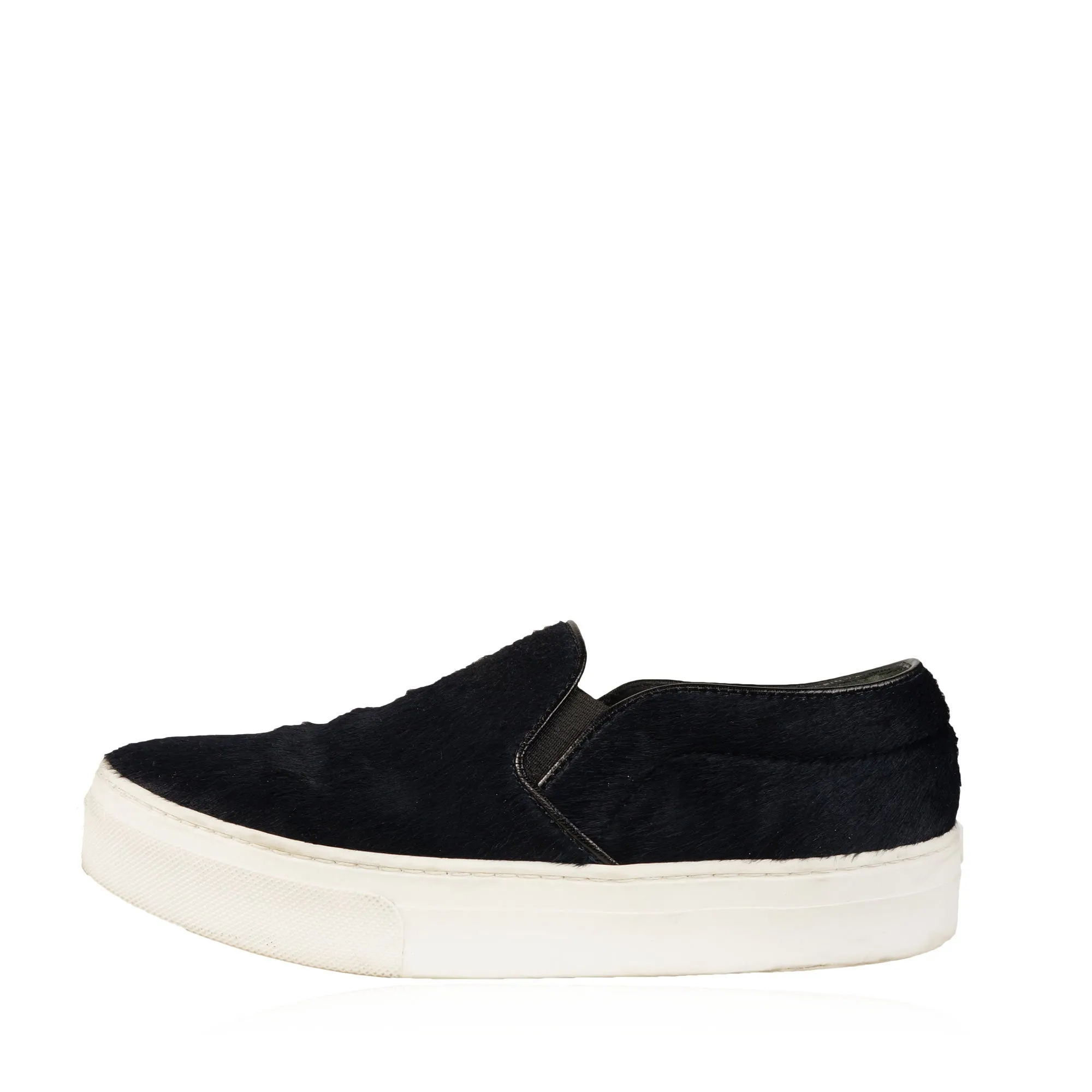 Celine Calfskin Pony-Style Slip-On Sneakers