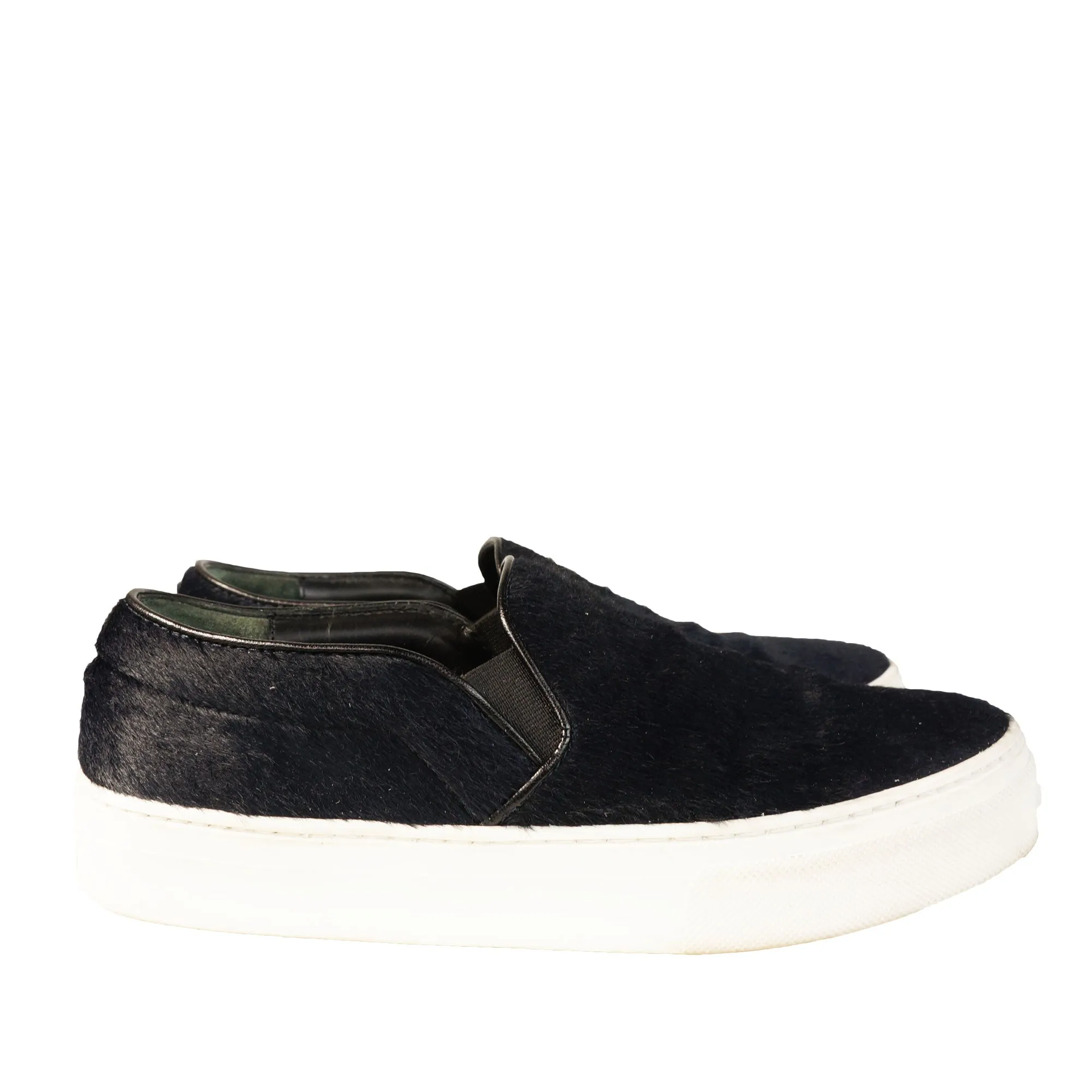 Celine Calfskin Pony-Style Slip-On Sneakers