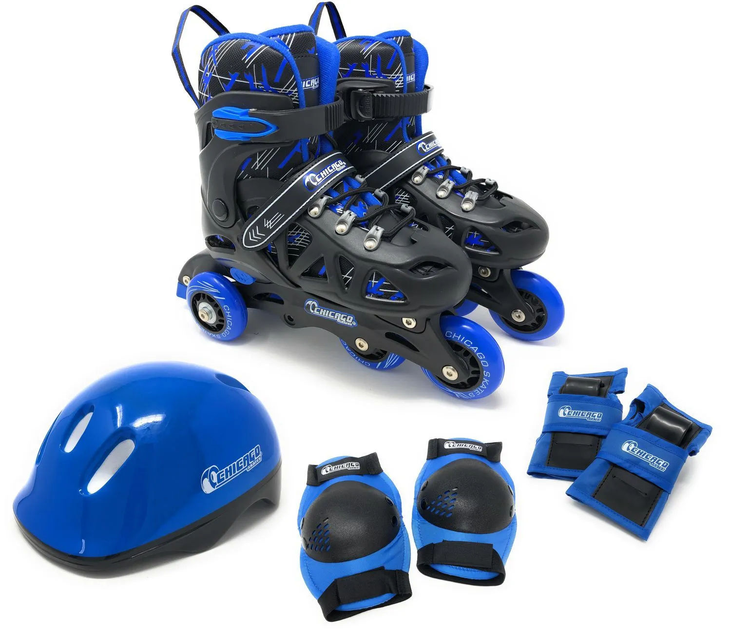 Chicago Skates - Adjustable Rollerblade Combo Set