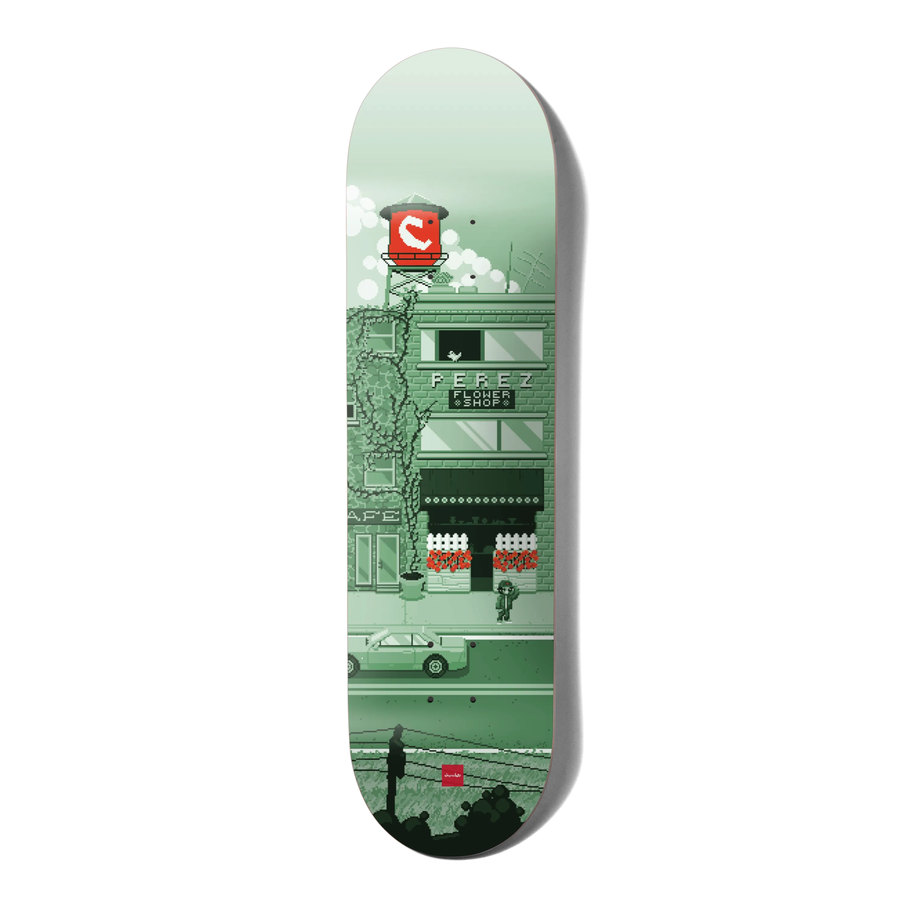 Chocolate Skateboard Deck Pixel City Stevie Perez 8.4"