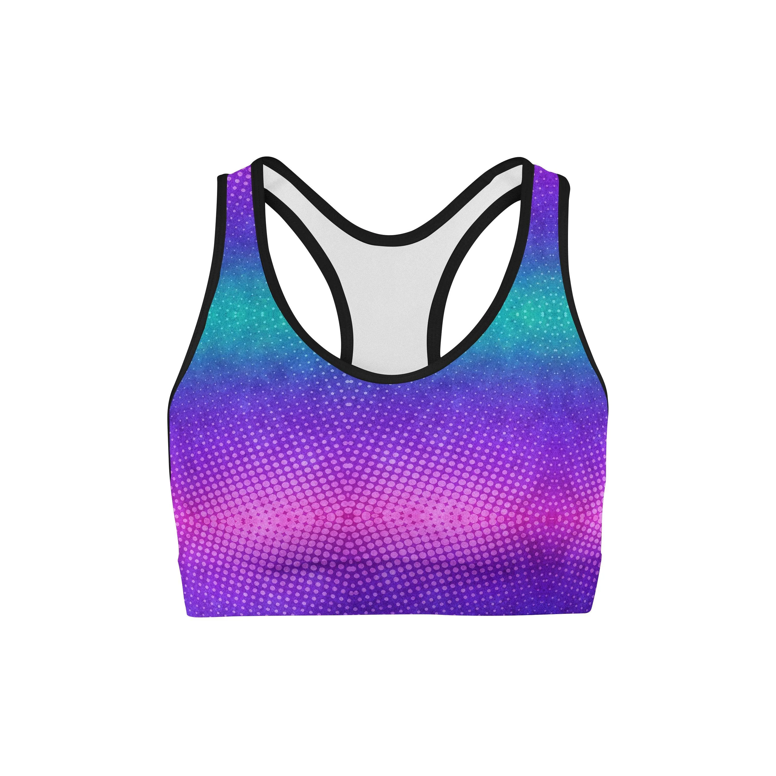 Colorful Dots Sports Bra