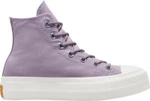 Converse Wmns Chuck Taylor All Star Lift Platform Canvas High Lucid Lilac Sneakers, Purple