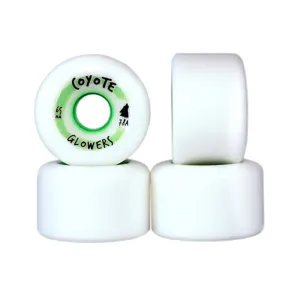 Coyote 65mm 78a Glowers "Glow in the Dark" Skateboard Wheels 4pk