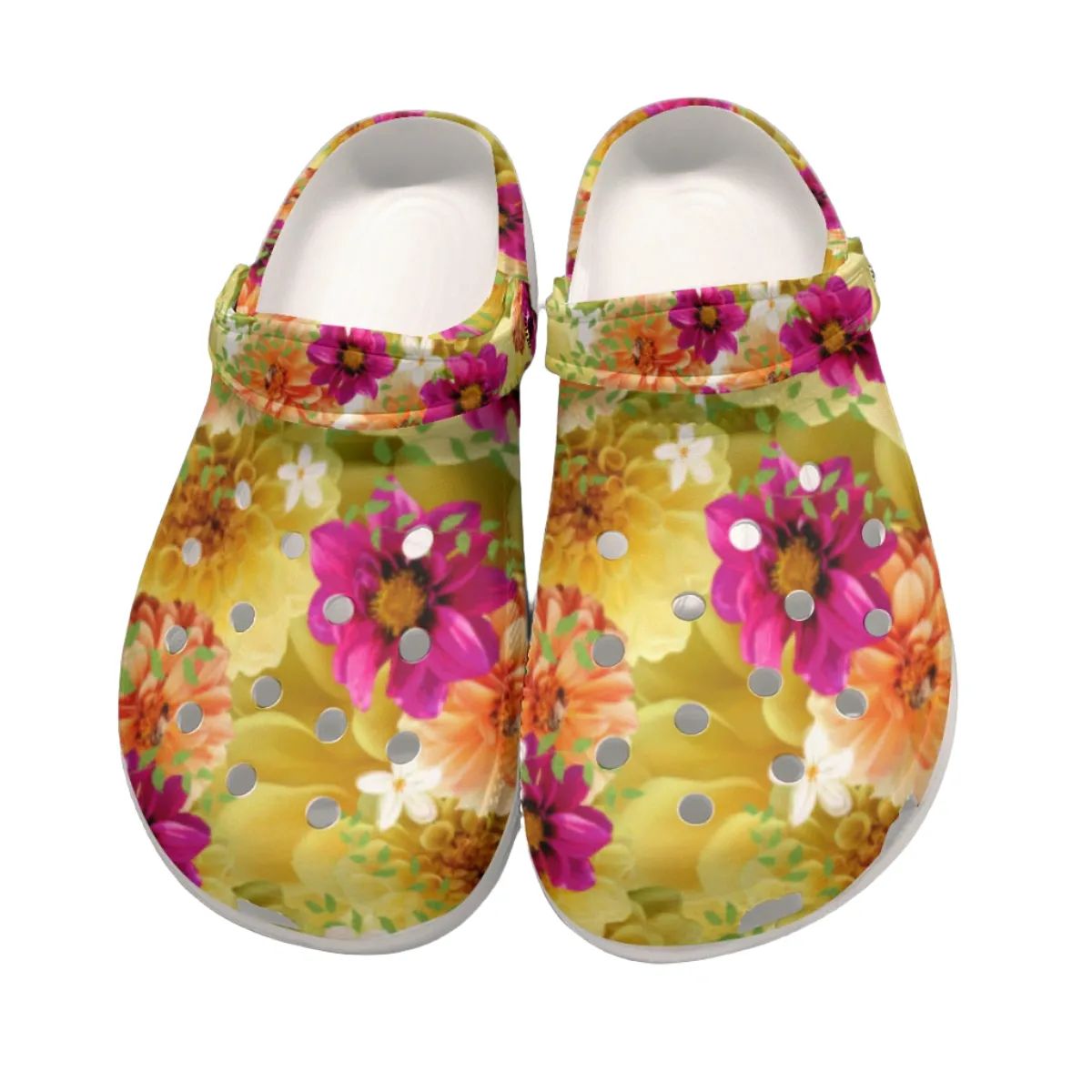 Dahlias Graphic 2 Rubber Shoes up to size 12