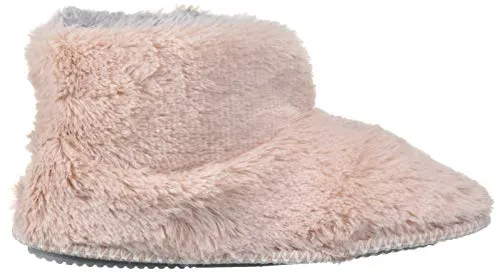 Dearfoams Women's Pile Bootie Slipper, Pink, Medium Standard US Width US