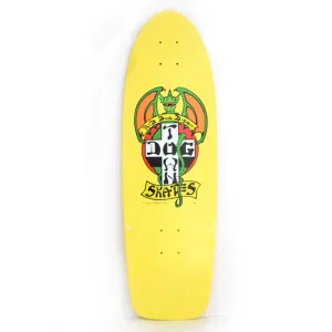 Dogtown 9" x 30" OG Red Dog 70s Classic Bright Yellow Skateboard Deck