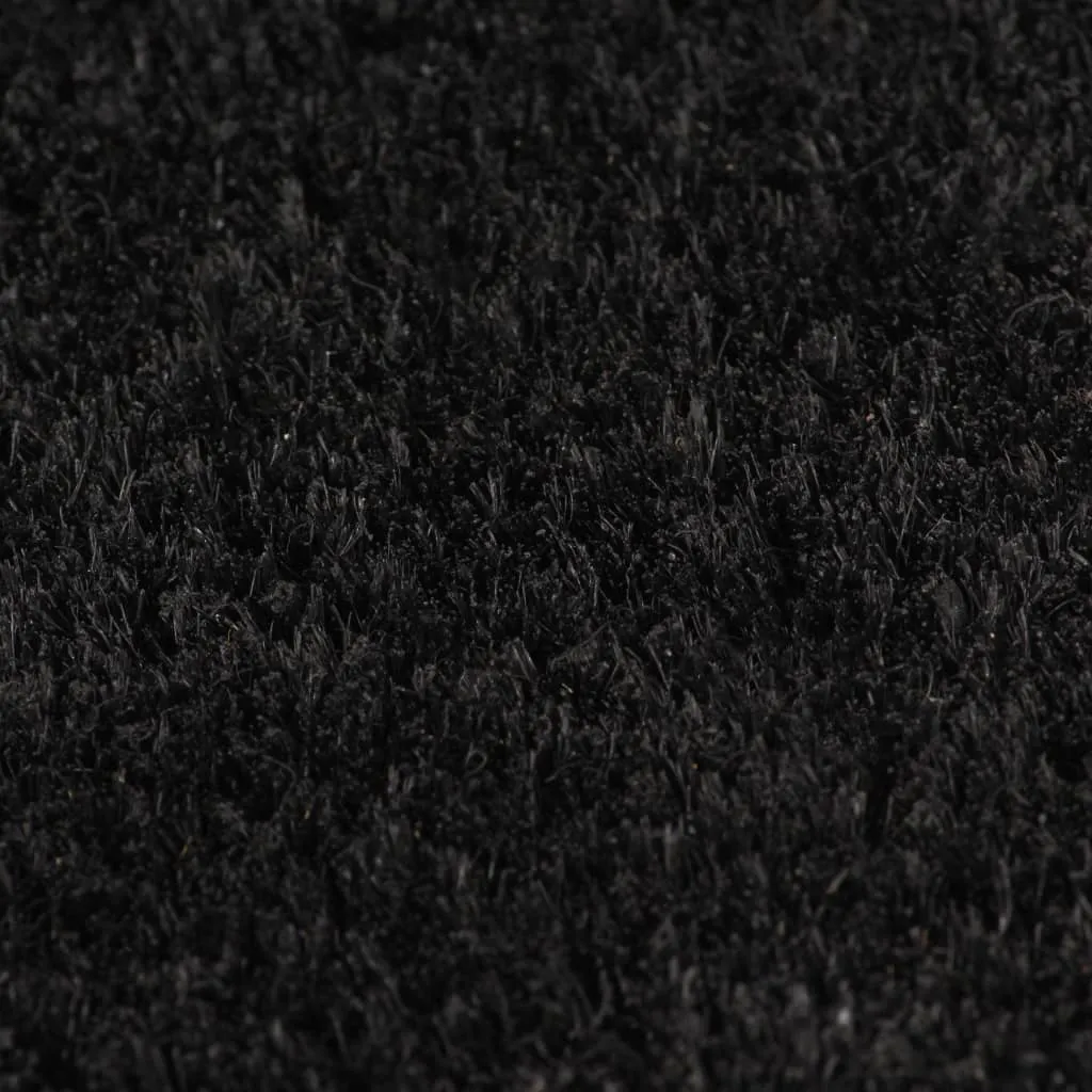 Door Mat Black 80x100 cm Tufted Coir