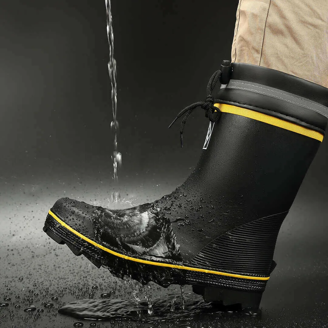 FitVille Men's SteelCore Waterproof Work Boots