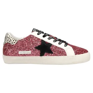 Flair Glitter Cow Print Slip On Sneakers