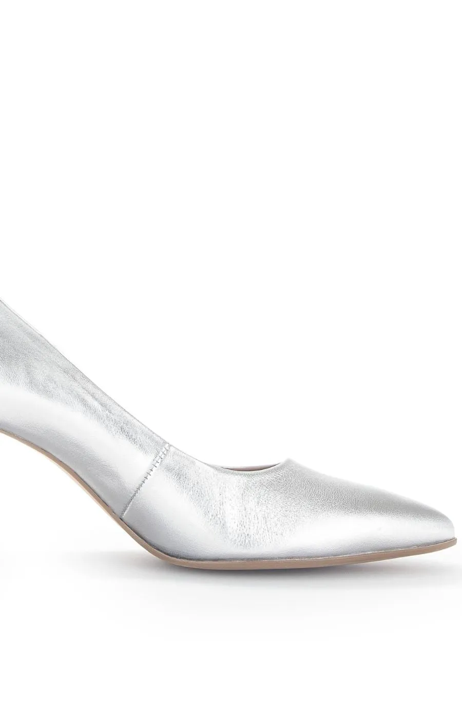 Gabor Court Shoe in Silver