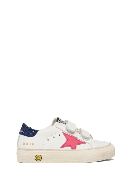 Golden Goose   May school leather strap sneakers 