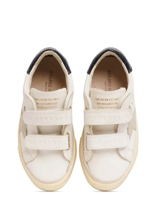 Golden Goose   May School leather strap sneakers 