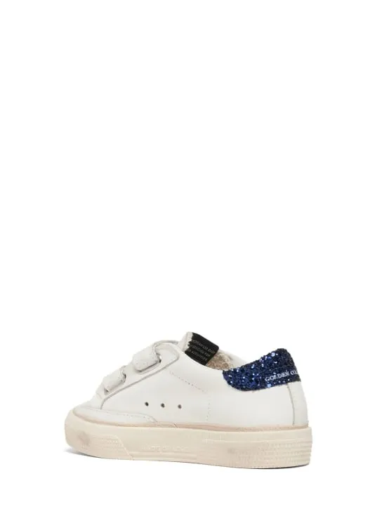 Golden Goose   May school leather strap sneakers 