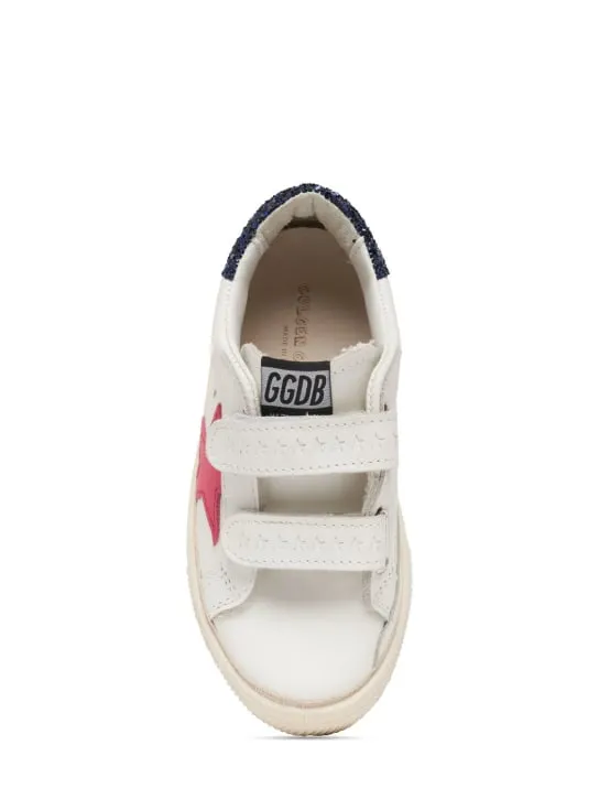 Golden Goose   May school leather strap sneakers 