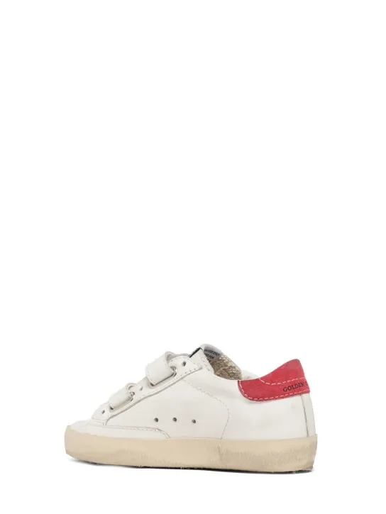 Golden Goose   Old school leather strap sneakers 