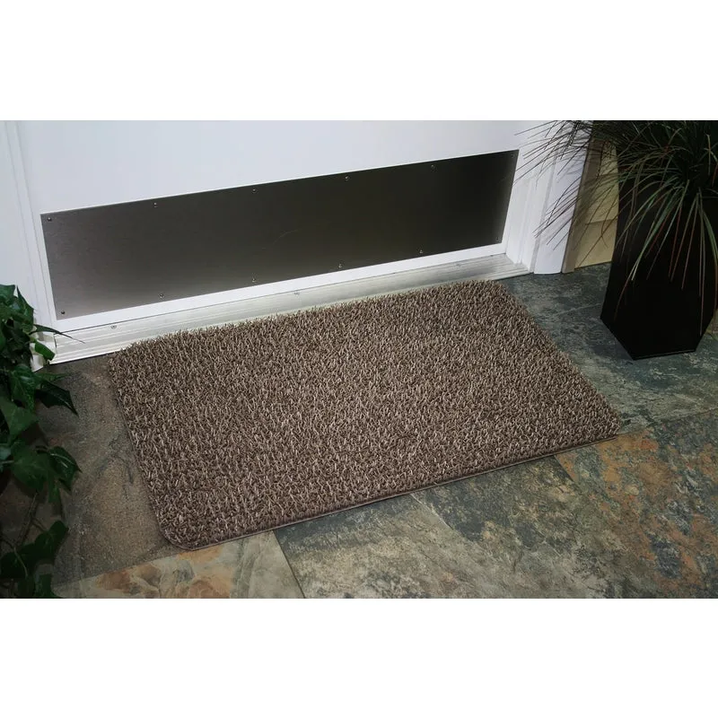 GrassWorx Clean Machine 18 in. W X 30 in. L Taupe Flair AstroTurf Door Mat