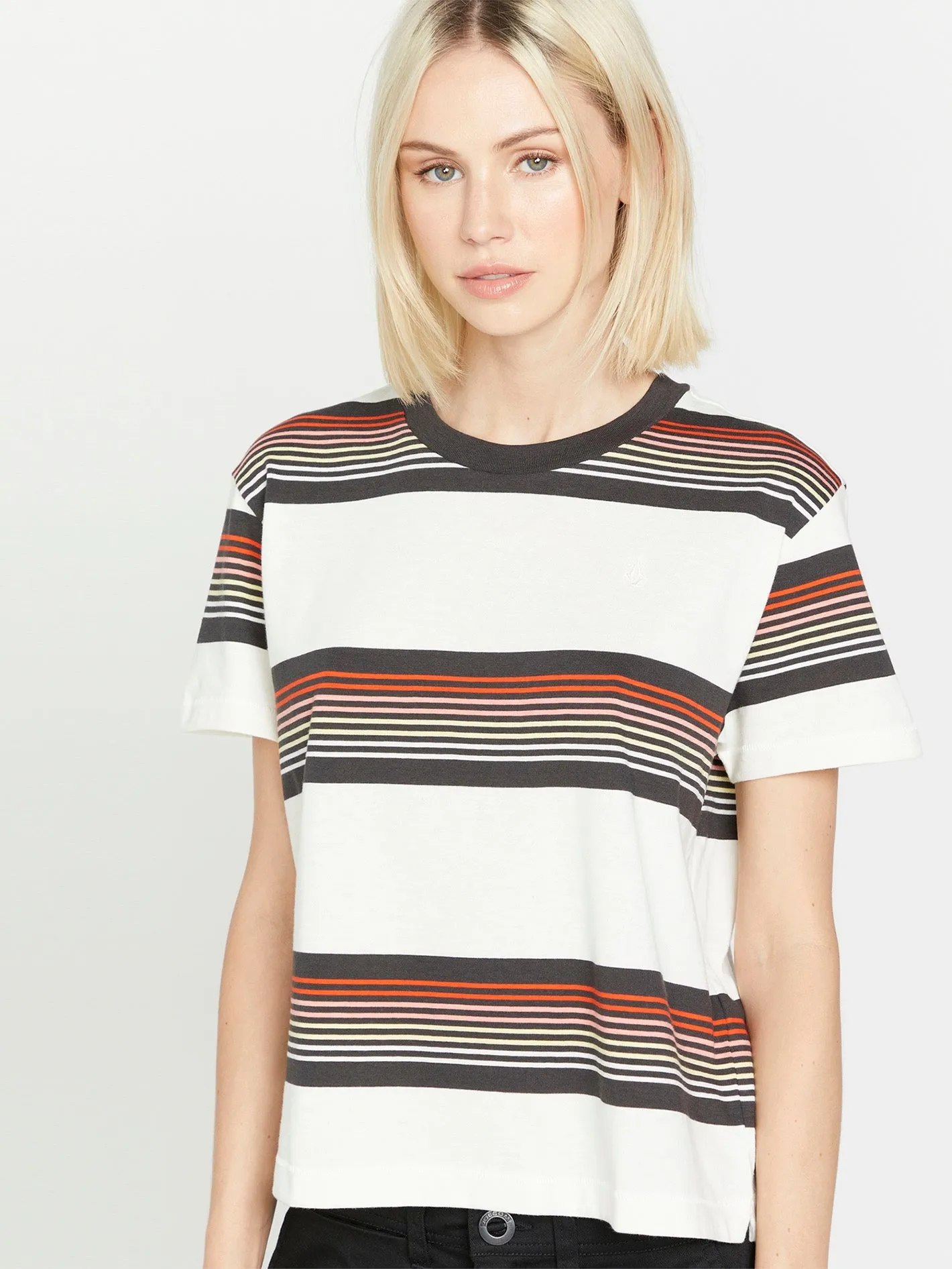 Halite Stripe Short Sleeve Shirt - Firecracker