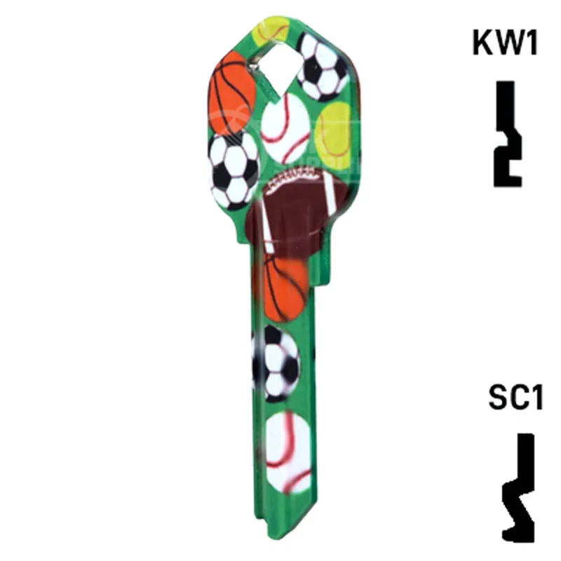 Happy Keys- Sports Key (Choose Keyway)