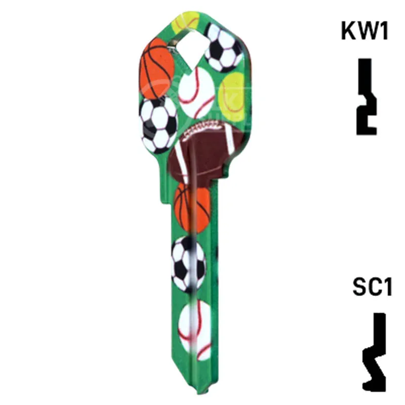 Happy Keys- Sports Key (Choose Keyway)