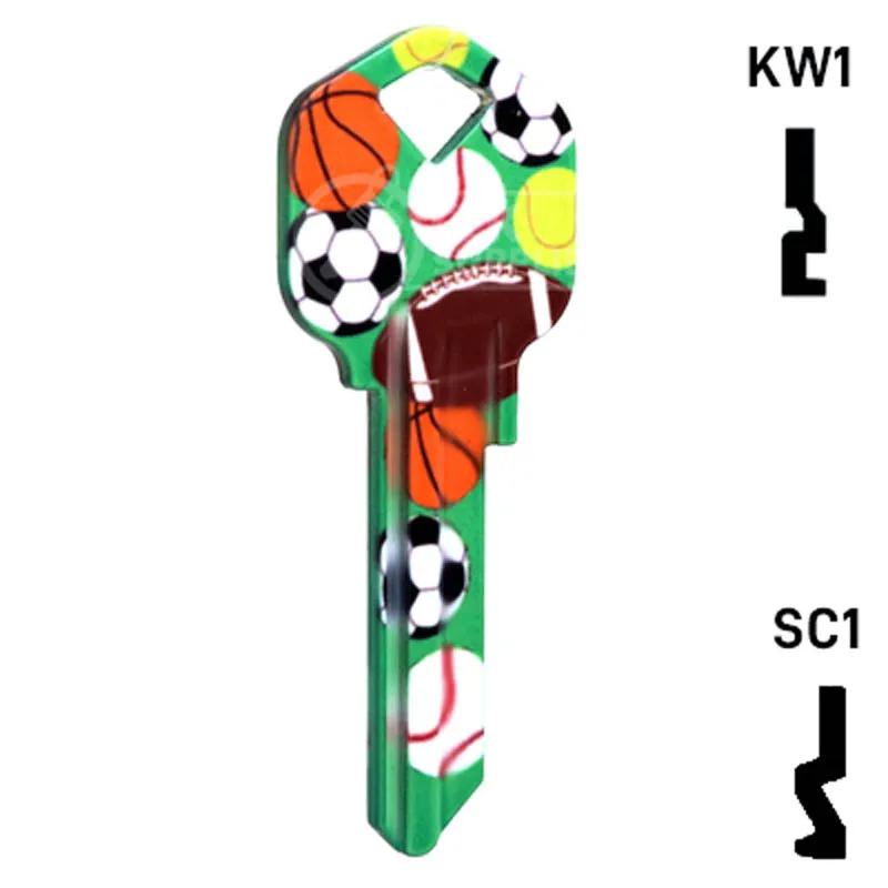 Happy Keys- Sports Key (Choose Keyway)