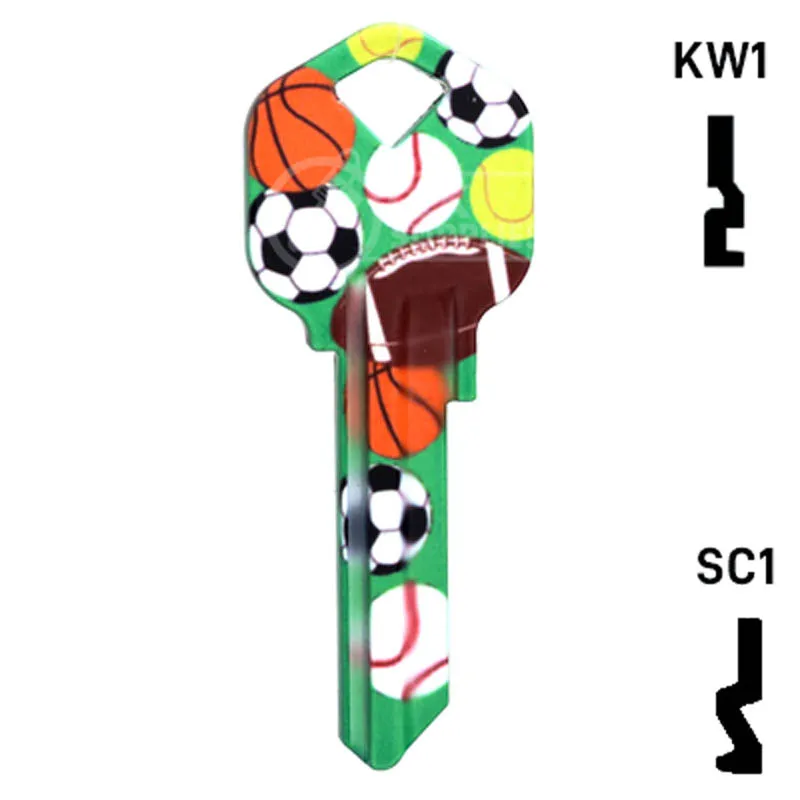 Happy Keys- Sports Key (Choose Keyway)