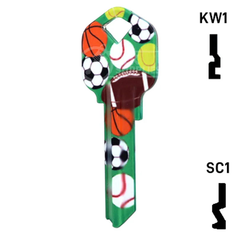 Happy Keys- Sports Key (Choose Keyway)