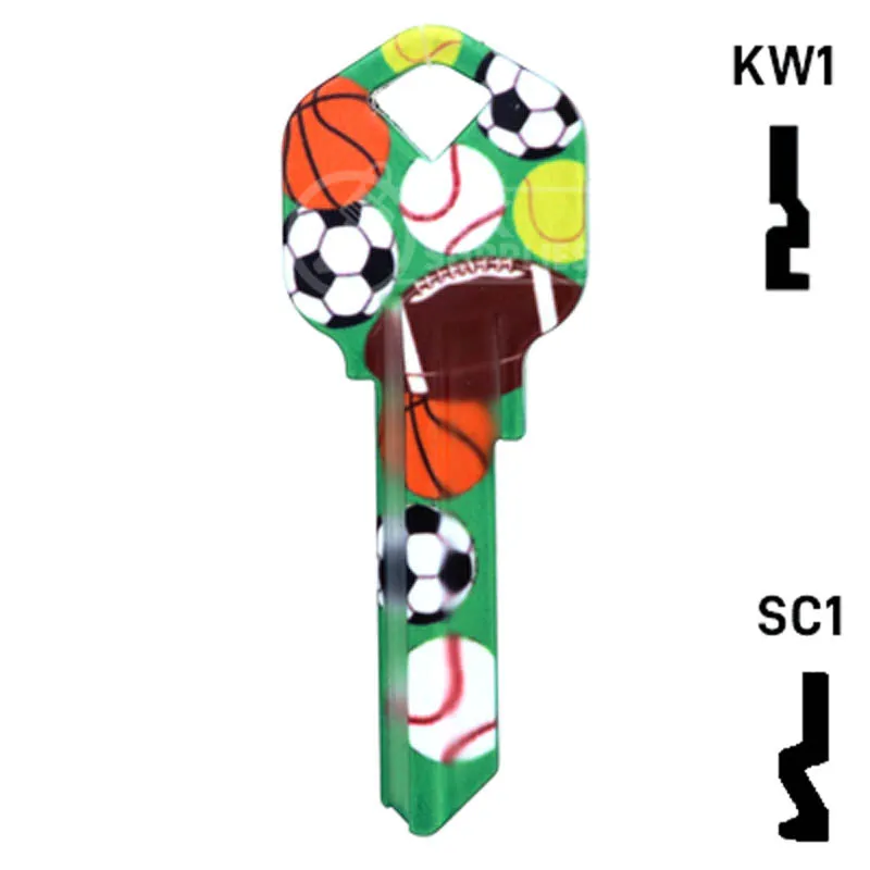 Happy Keys- Sports Key (Choose Keyway)